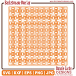 Basketweave 12 x 12 Overlay SVG Cut File